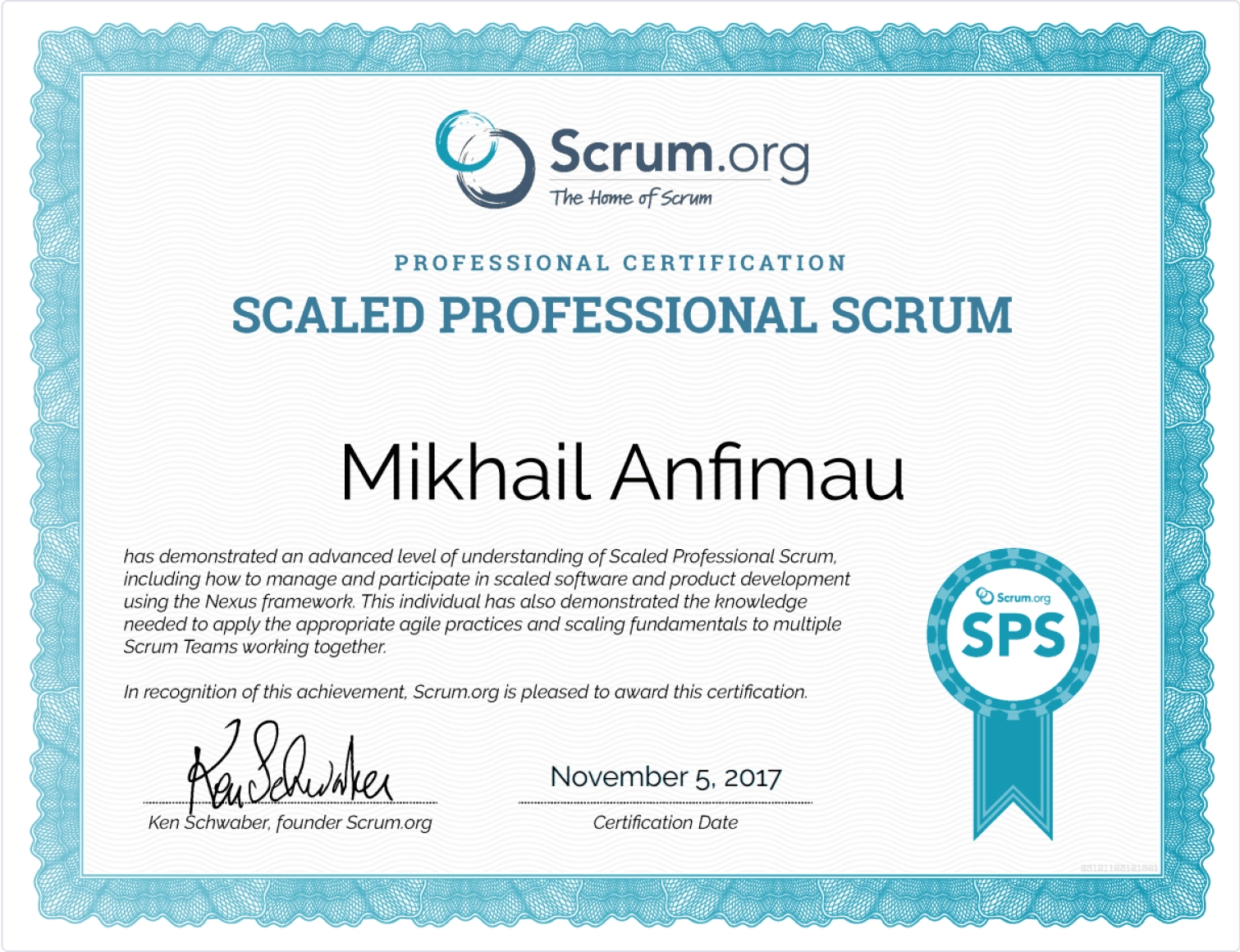 Scaled Professional Scrum